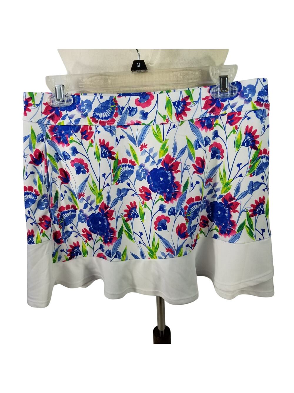 PGA Tour Blue White Green Red Activewear Skorts Shorts Tennis Golf Biking Med